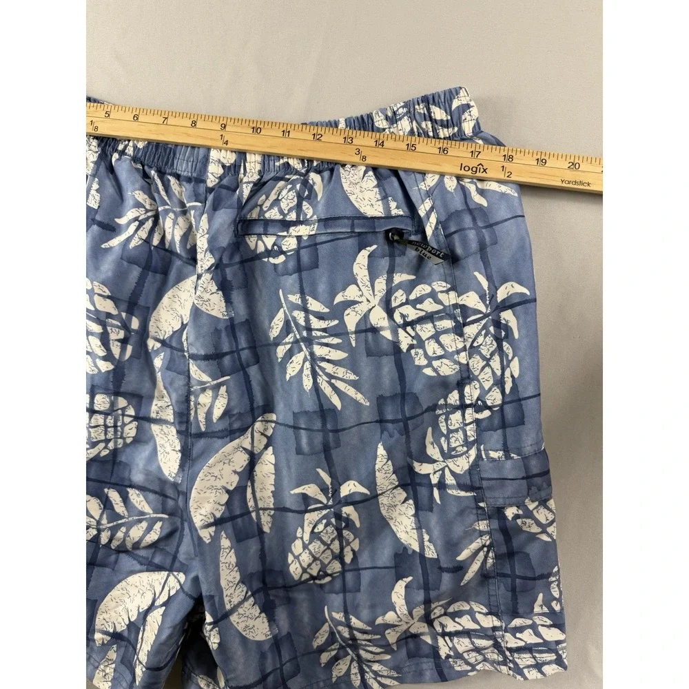 newport blue island, hawaiian aop, lined swim trunks shorts, men's xxl